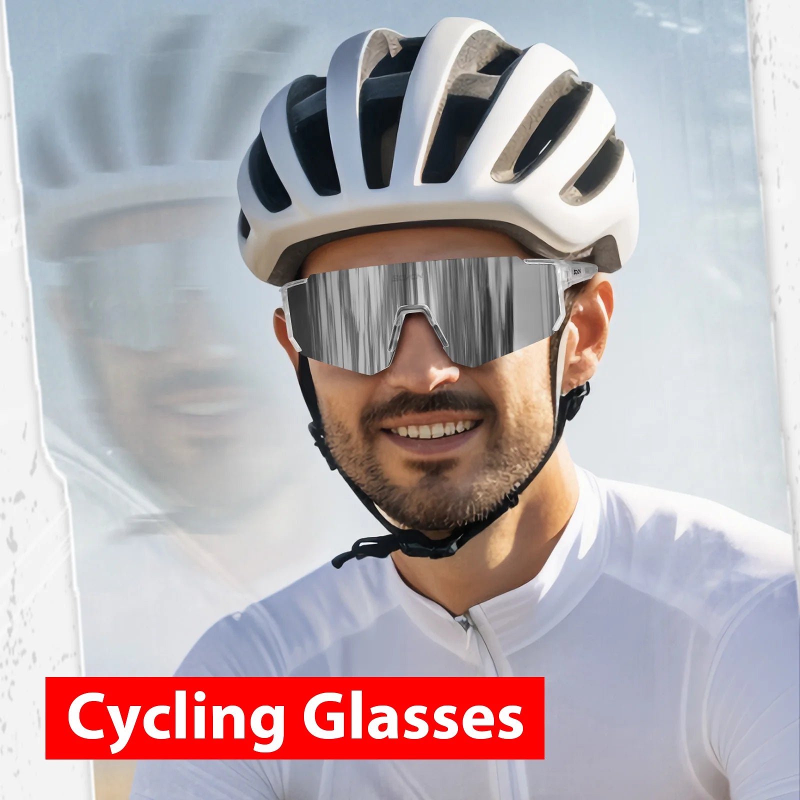 SCVCN New Outdoor Cycling Sunglasses Men Road Driving Bike Glasses  Sports Mountain Climbing Women Bicycle Cycling UV400 Goggles — image 3